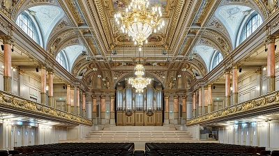 Die Tonhalle Zürich erstrahlt nach der umfassenden Instandsetzung in den Jahren 2017 bis 2021 wieder in ihrer ganzen Pracht Foto Georg Aerni 