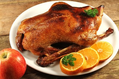 Martinsgans an Orangensauce