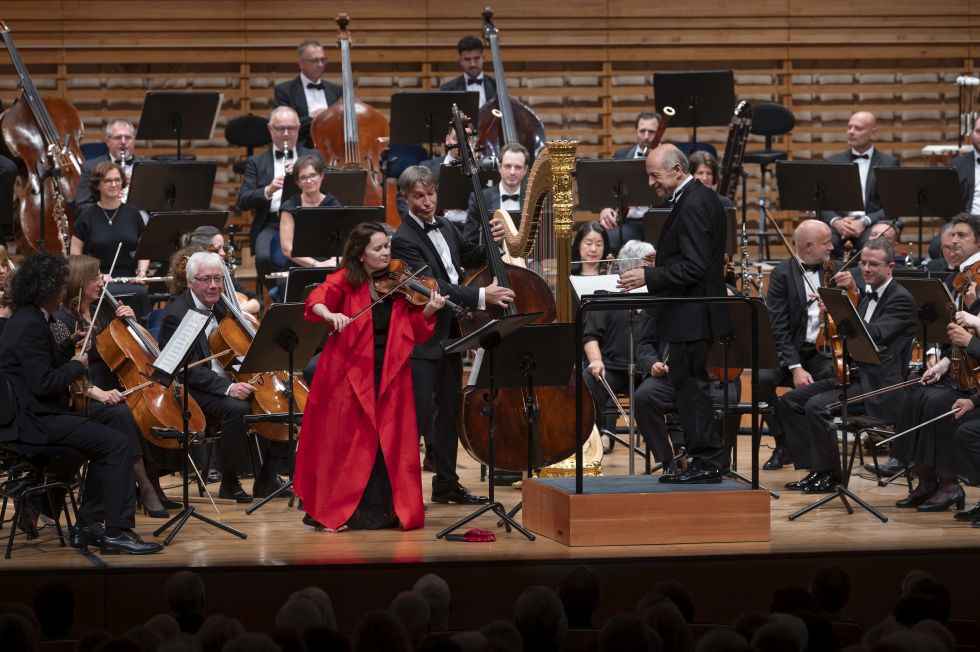Budapest Festival Orchestra Konzertfoto von Priska Ketterer Solistin an der Violine 