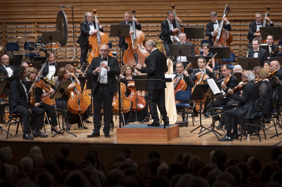 Budapest Festival Orchestra der Klarinettist beim Klezmersolo Konzertfoto von Priska Ketterer