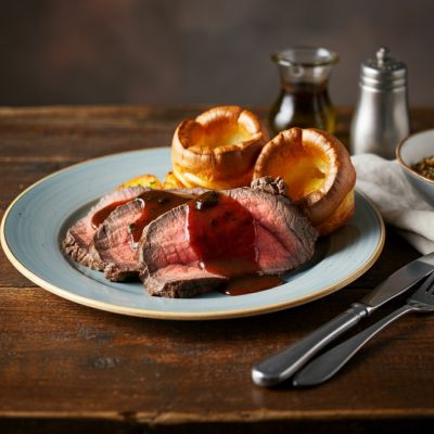 Roast Beef  mit Yorkshire Pudding