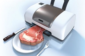 3 D gedrucktes Fleisch