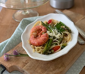 Asparagus pasta Pasta mit Grünspargel