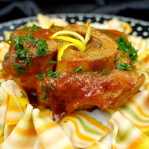 Geschmorte Kalbshaxe Mailänder Art