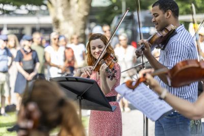 Havana Lyceum Orchestra Warmup auf dem Inseli Foto von Patrick Hürlimann 