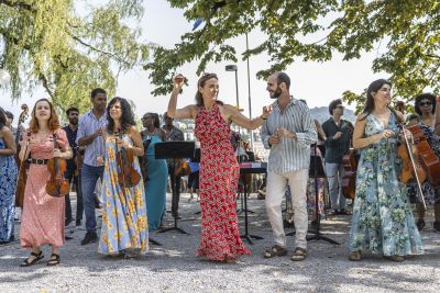 Havana Lyceum Orchestra Warmup auf dem Inseli Foto von Patrick Hürlimann 