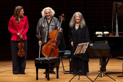Violine Janine Jansen Violoncello Mischa Maisky Klavier Martha Argerich