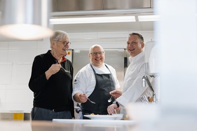 Organisator Herber Huber links  hatte im Voraus gut rekognosziert