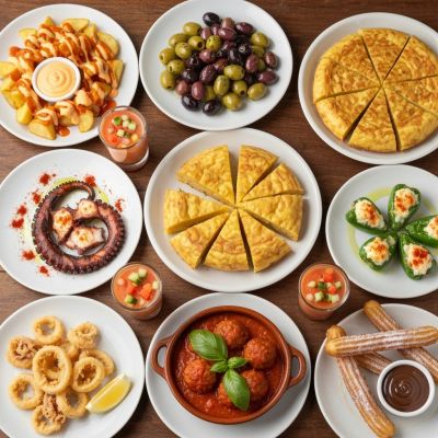 Schön assortierte Tapas