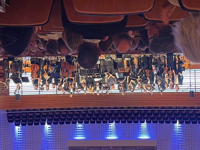 Stephan Eicher und das  Swiss Orchestra geniessen den Schlussapplaus und die Standing Ovation