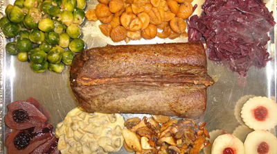 Wildspezialität im Restaurant geiessen