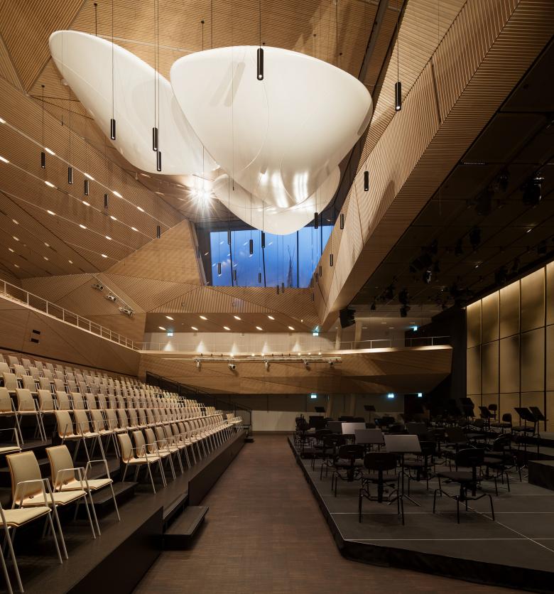 Eindrucksvolle Konzerthalle Andermatt