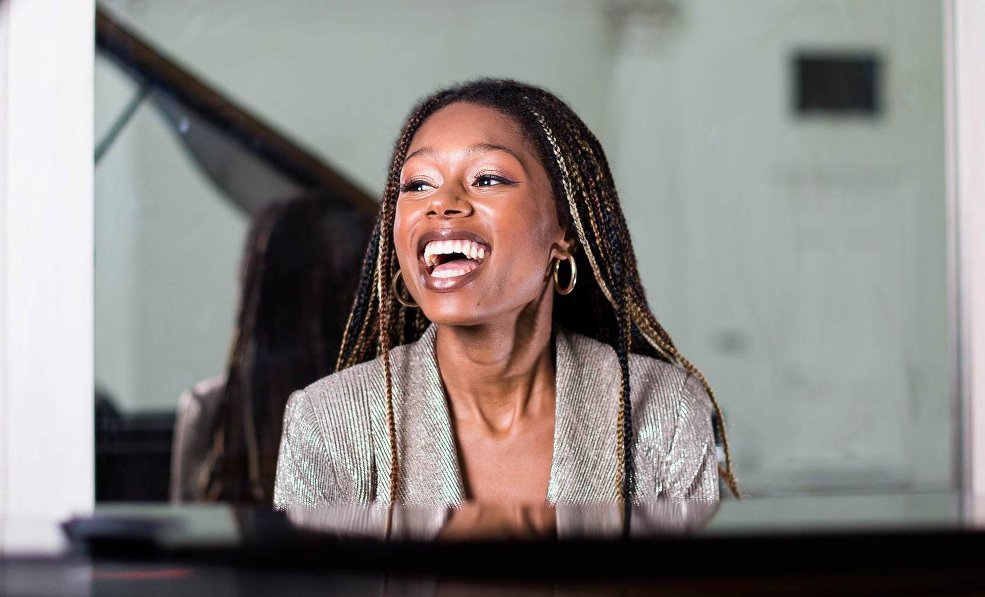 Solistin am Pino Isata Kanneh-Mason Foto -Robin-Clewley