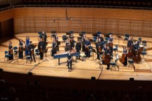 Camille Quinton, Flöte freut sich über den Applaus