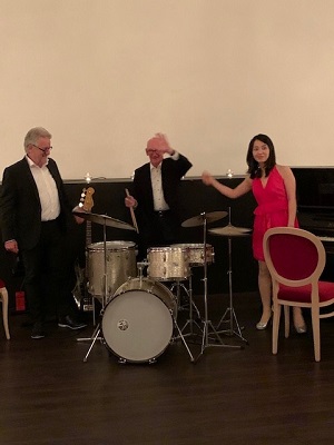 Shih Wei Trio kurz vor dem Auftritt