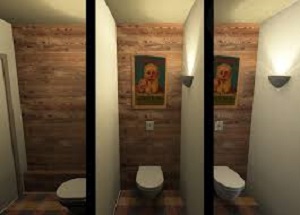 Toilette in Restaurant