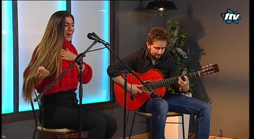 Flamencosängerin Chelo Soto mit Flamencogitarrist