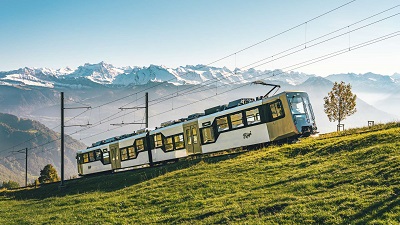 Aktuelles Foto der Rigi Bahn ab Vitznau