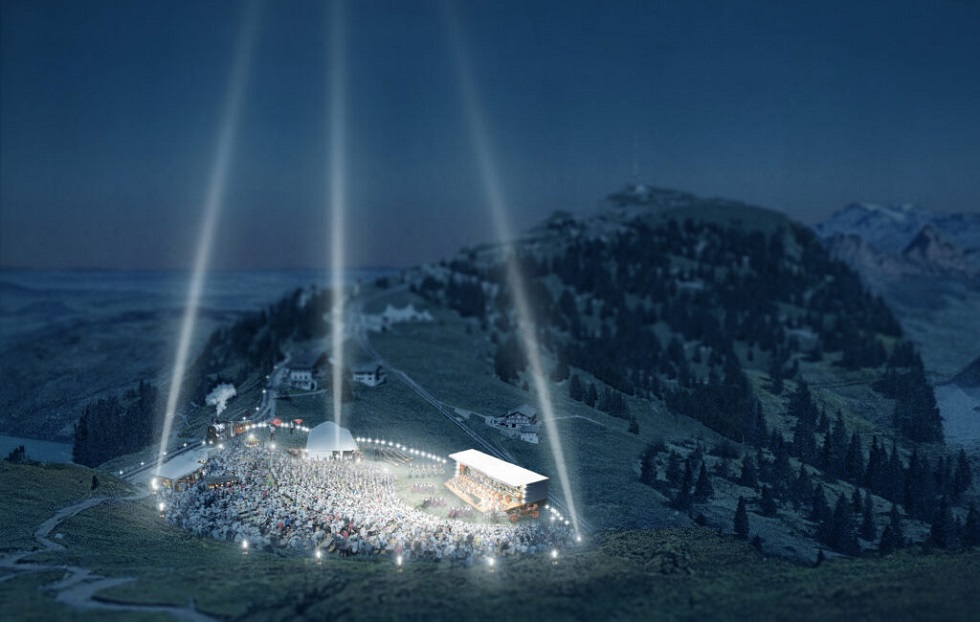 Rigi Festspiel 2022 Spielstätte bei der Schwingarena