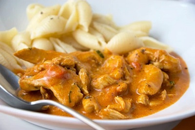 Züricher Geschnetzeltes mit Kalbslungenbraten zubereitet