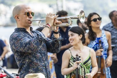 Havana Lyceum Orchestra Warmup auf dem Inseli Foto von Patrick Hürlimann