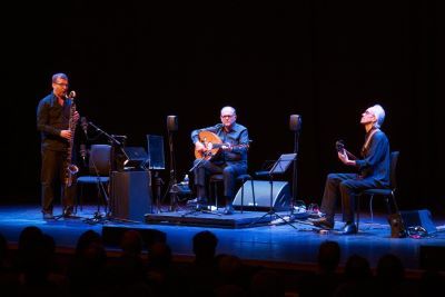 Die 3 Musiker harmonierten auch ohne Perkussionisten Foto ab Homepage Anouar Brahem 