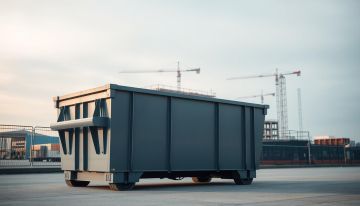 Container für Baustellen Symbolbild